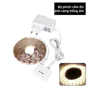 Dải Đèn LED Cảm Biến Sóng 1M-5M DC12V 2835SMD Dùng Cho Tủ Bếp Phòng Tắm Phòng Ngủ Trang Trí Tự Làm Đèn Dải Ánh Sáng Lạnh Ấm Có Chức Năng Điều Chỉnh Độ Sáng