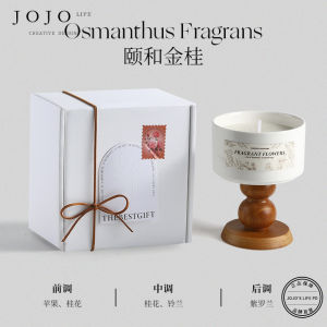 Creative Wooden Ceramic Aromatherapy Candle Display Piece Home Decorative Item Jojos L.PD Fragrance Candle Indoor Use