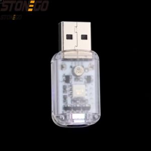 Colorful Romantic 5V LED Car USB Atmosphere Lamp Decorative Ambient Light for Auto Interior Home Desktop Wall Decor