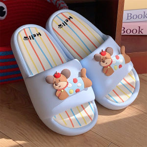 New Year Red Atmosphere Cute Little Dog Slippers Summer Womens EVA Anti-slip Thick Bottom Outdoor Home Slippers