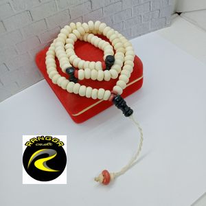 tasbih kayu TULANG KERBAU KOMBINASI KELOR HITAM A46