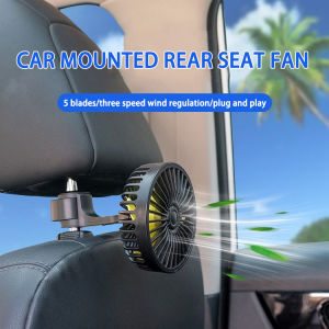 Honda Multifunctional Car Back Rear Seat Fan 3 Speed USB Car Strong Wind Air Cooling Fan For Honda City Hatchback Civic fc fd Accord Jazz BRV HRV CRV Odyssey WRV Accessories