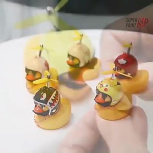Itik Viral Patung Itik Little Yellow Duck Car Decoration Car Helmet Electric Motorcycle Bicycle Decoration Network Red Car Outside Duck 车载小黄鸭