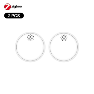 MOES | MOES ZigBee Smart Smoke Alarm Detector Wireless Fire 85dB Sound Siren Sensor Smart Safety Protection Home Kitchen Fire App Alert