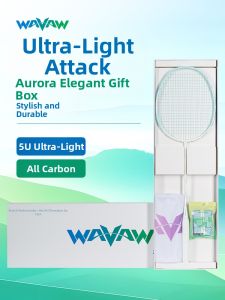WAVAW | Ultra-light Full Carbon Fiber Badminton Racket 5U Gift Box