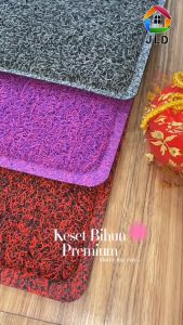 Keset Karet Mie Bihun Empuk 40x60cm / Keset Anti slip tebal 16MM 2 Warna PRESSAN PINGGIR YANG RAPI