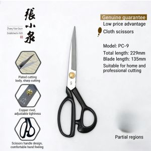 ZhangXiaoquan PC Style Manganese Steel Forged Tailor Scissors 9 10 12 Inch Wear Resistant Sewing Shears Industrial Fabric Cuttin