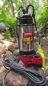 REAIM Submersible Sewage Pump Cutting Type Dirty Water Pump High Lift for Septic Tank Flood Drainage