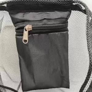 Portable Drawstring Basketball Backpack Mesh Bag Football Soccer Volleyball Ball Storage Bags Outdoor Sports Cycling Equipment