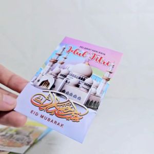 100 PCS AMPLOP/ANGPAU LEBARAN IDULFITRI MASJID SERI V MEDIUM /AMPLOP THR MOTIF MASJID