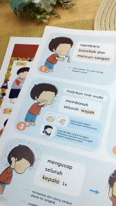 Poster Cara Wudhu Anak Laki-Laki - Lumalumi