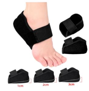 1pairs gel heel sleeve plantar fasciitis height increase insole shock absorption lift anti-crack heel pad foot cushion spur pain relief shoes pad