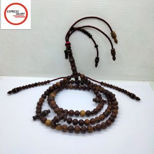 tasbih tijani kayu kelor emas bulat D34