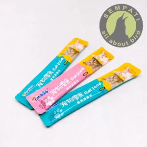 SEMPATI Liebao Lie Bao 15gram Cat Snack Makanan Basah Cemilan Kucing Cat Kitten Adult Cat Strips Creamy Snack Cat Treats Cat Food