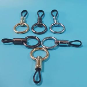 [TG835]Anti-Lost Car Key Ring High Quality Split Rings Keyring Leather Rope Pendant Car Key Pendant Keychain Holder