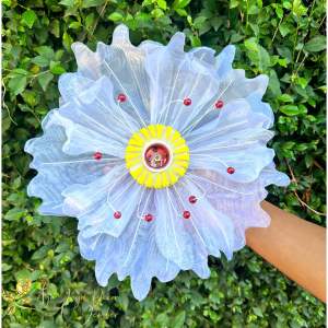 Kelopak Bunga Dekorasi Pelaminan / Artificial Flower / Kap Bunga Dekorasi / Bunga Hias / Giant Flower Premium / bahan kain organdi Organza diameter 29cm