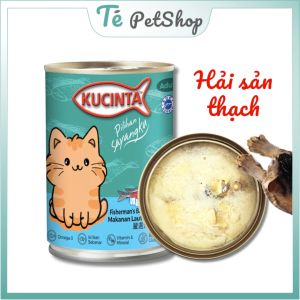 Pate Kucinta lon 400g cá thật tươi ngon cho mèo (hàng NK Thái Lan)