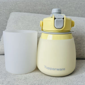 Transparent Silicone Cup Cover for 1000ml Tupperware Big Belly Cup Thermal Insulation Anti-Fall Wear-Resistant Non-Slip Full Wrap