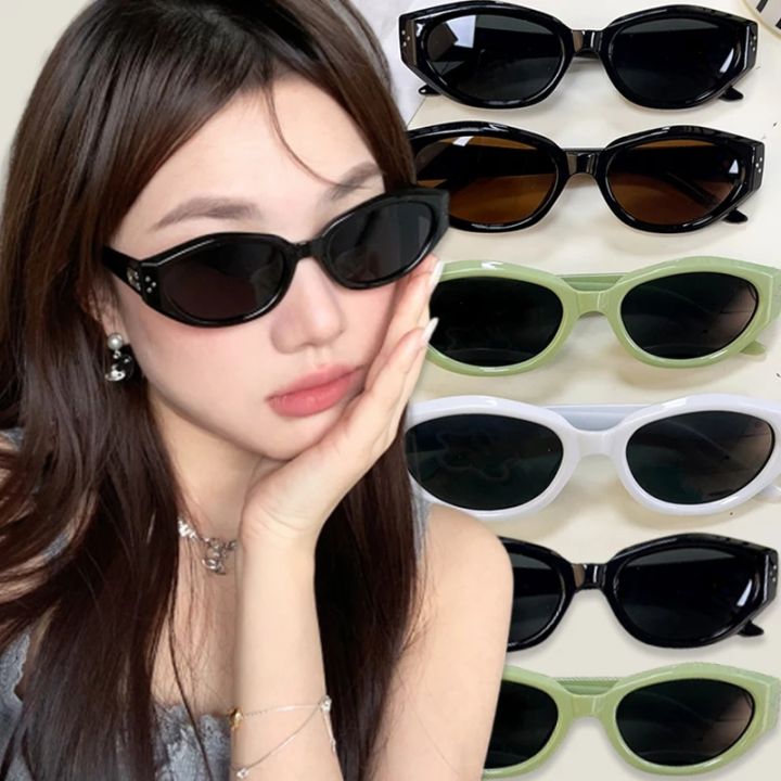 2024 Retro Y2k Style Small Square Sunglasses Women Cat Eye Sunglasses