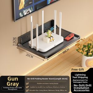 LOCIKA | Folding Shelf for Routers TV Boxes WIFIs Cameras