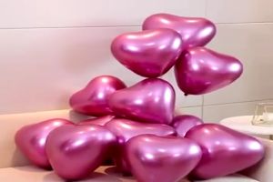 Balon Hati Latex Lateks 10 Inch 25 cm / Balon Hati Foil 5 Inch 10cm / Balon Hati Decorative Coloful Warna Warni Heart Shaped Balloon Party Decoration