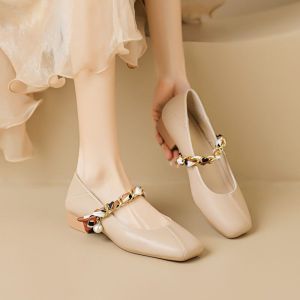 MIFEI | French New Style Shallow Mouth Low Heel Women Shoes