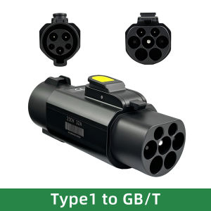 EVqiaoyi Type1 to GB/T EV Charger Adapter 32A SAE J1772 to GBT Connector From J1772 Charger for GBT EVs