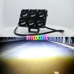 LAMPU TEMBAK LASER FOGLAMP SQL 6 MATA SUPER BRIGHT 40W HI LO 40 WATT LAMPU TEMBAK MOTOR MOBIL