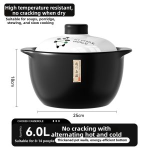 Heat-Resistant Durable Gas Cooktop Casserole