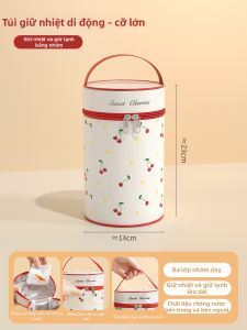 YOULUNMEI | Túi Giữ Nhiệt Hộp Cơm Bento Dày Có Phủ Nhôm Cho Nhân Viên Văn Phòng