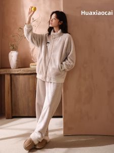 Thick Warm Fleece Ladies Pajamas