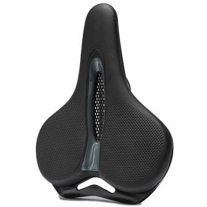 ThinkRider MTB Bike Saddle Breathable Big Butt Cushion Leather Surface Seat Mountain Bicycle Shock Absorbing Hollow Cushion