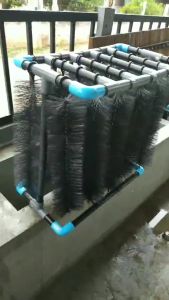 พร้อมส่ง แปรงพู่ดักตะกอน สุ่มสี วัสดุกรองสำหรับบ่อกรอง บ่อปลา ยาว30-50cm พู่กรอง กรองบ่อปลา