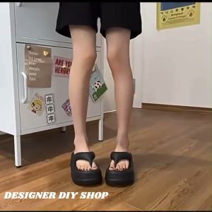 Sandal Jepit Wanita Jelly Wedges Korea Style Terbaru Import