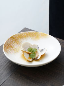 Creative Ceramic Soup Plate Restaurant Italian Pasta Salad Dish Chinese Style Deep Plate Hotel Club High End Feeling Western Cuisine Plate