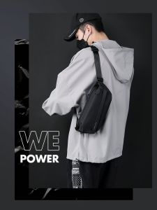 Large Capacity Functional Crossbody Bag Tooling Style Shoulder Bag Men Chest Bag Motorbike Backpack Multifunctional Cycling Bag