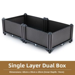 SHUQUE | Balcony Suitable Large Plastic Planter