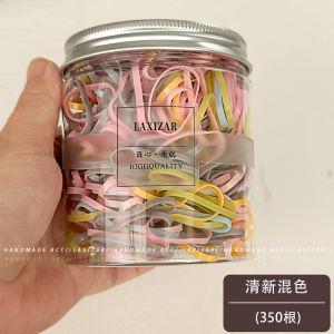 Disposable Rubber Band Black Thickening Hair Band High Elasticity Simple and Durable Does Not Hurt Hair Kids Head Rope Hair Band for Hair Ties