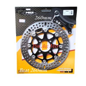 Disc Cakram Depan Variasi Model PSM Hitam Bulat 260mm Mio Soul Mio Smile Mio Sporty Dill/Beat Esp pop Fi Vario110 Vario125 Vario150 Vario160 Scoopy Genio Spacy Dill Lobang Baut4 pnp