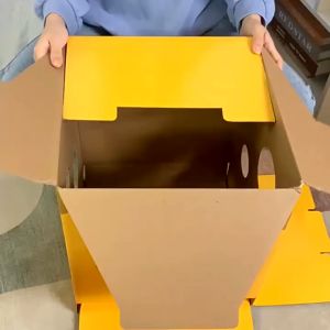 Cat Kitten Scratching Cardboard Corrugated Scratch Board Cat Pad Cheese Box Shape Paper Cat House