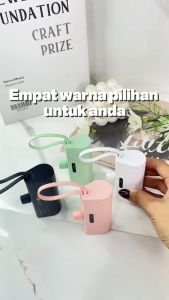 SUTU Mini Portable PowerBank 5000mAh dengan Kabel Tipe-C / IOS Mini Emergency Charge Portable Power Bank Untuk Xiaomi HUAWEI Samsung