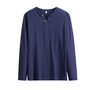 AKT | Simple White Slim Fit Mens Long Sleeve Tshirt