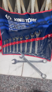 8-24mm Bộ cờ lê vòng miệng hệ mét 11 chi tiết Kingtony 1211MR