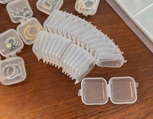 (3Pcs) Kotak Mini Plastik Tempat Perhiasan Barang Kecil Organizer Serbaguna