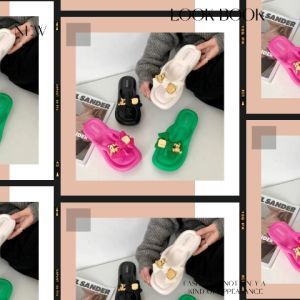 LEAShop สินค้าแนะนำ รองเท้าแตะ แบบหูหนีบ สำหรับผู้หญิง ตกแต่งโบว์น่ารักอะไหล่ทอง เพิ่มความหรูหราหมามอง มี 4 สี สดใสเอาใจวัยต๊าชไปเล่ยย ส้นหนา เสริมความมั่นใจด้วยคู่นี้เลยจ้า