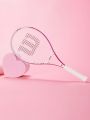 Wilson Tennis Racket เริ่มต้นเล็กน้ำหนักเบา ดูดซับแรงกระแทก ขนาดใหญ่ สำหรับนักเรียนหญิง นักเรียนวิทยาลัย กล้วยไม้ มะนาว สตรอเบอร์รี่. 