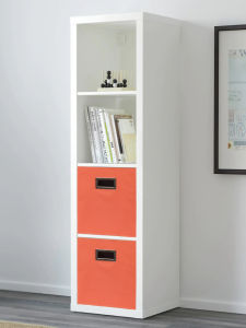 กล่องเก็บของเล่นแบบซักด้วยน้ำได้ทรงสี่เหลี่ยมตู้เก็บหนังสือลายสก๊อตแบบลิ้นชักตะกร้าจัดระเบียบพับได้