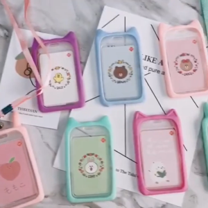 Satu Keluarga Name Tag ID Card Holder Gantungan Kartu Nama Motif Kartun C324 Gantungan Tali Kartu Akses Kantor MRT Busway / Tali ID Card Nama Atau Panitia Lanyard