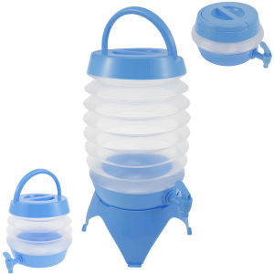 Ấm Đun Nước Bằng Nhựa Có Thể Gập Lại Bình Đựng Đồ Uống Di Động Cho Cắm Trại Ngoài Trời Hộp Đựng Tủ Lạnh Có Vòi Dung Tích 9L