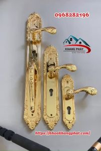 Khóa Cửa Gỗ - Khóa Tay Gạt Bằng Đồng - Khóa Cửa Cao Cấp - M1818